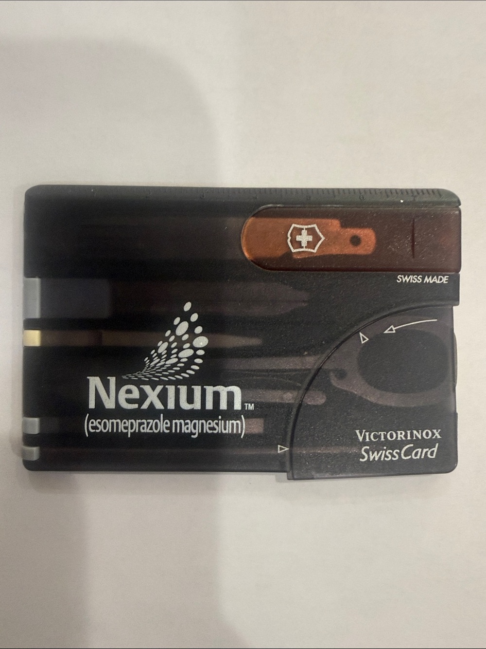 Vintage Nexium Victorinox swisscard-pharmaceutical promotional collectible